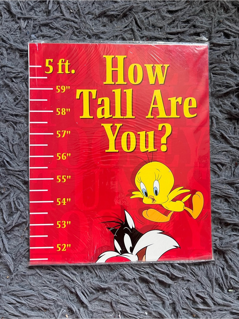 1998 Looney Tunes Growth Chart